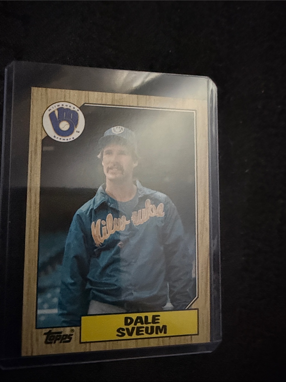 Topps Dale Sveum Card - Blue and Yellow Accents